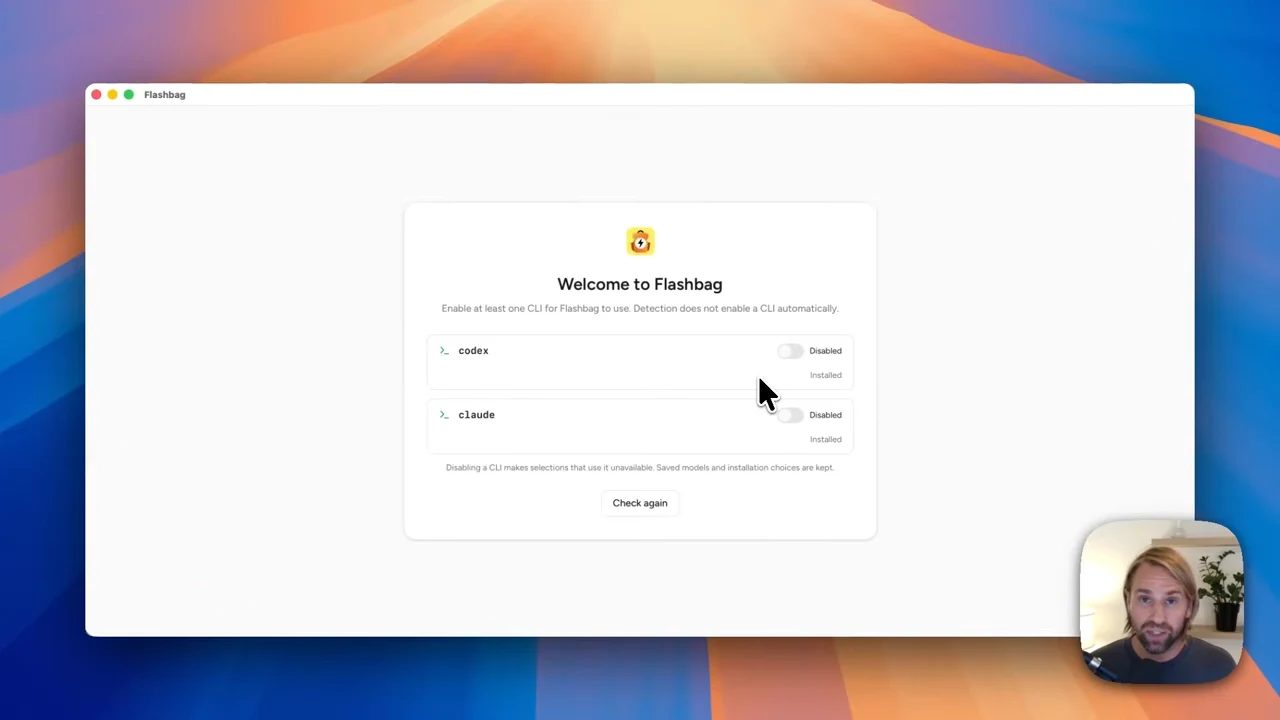 A frame from the Sign in with Claude walkthrough